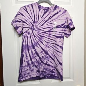 ✨️3/$20 Tees✨️ 10.Deep Purple Swirl Tie-Dye Logo Tee Men's Size Small - No Tag